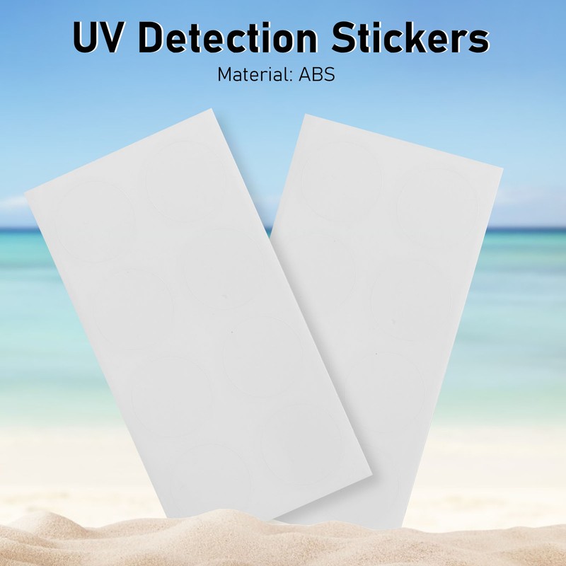 20pcs UV Stickers for Sun Screen UV Detection Patches Body