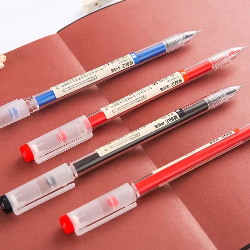 MROOFUL 23Pcs/Lot 0.35mm Extra-Fine Ballpoint Pen Replaceable Refills Blue Black