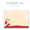 Envelopes Santa Claus 10 DIN C6 (162 x 114 mm)