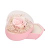 Heart Shaped Jewelry Box Wedding Preserved Flower Necklace Ring Storage