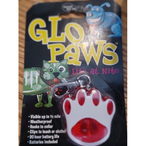 Planet Dog Dog 4 LED Blinking Red Paw Print, Can