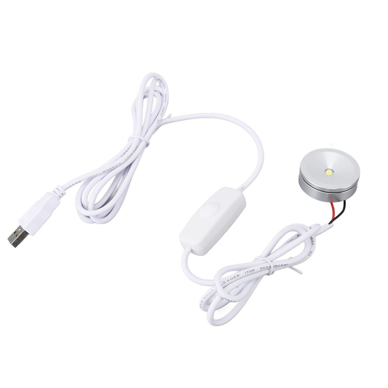 2Pcs Dimmable Mini Spotlight USB 5V Stepless Brightness Dimming LED