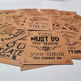 Motivational 20x kraft board cards inspirational quotes fridge good luck affirmations positive thinking postcards greeting motivation thank you affirmation christmas birthday funny inspiration