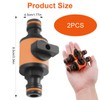2pcs Quick Release Connectors and Fittings for Hozelock, Shut-Off Hosepipe