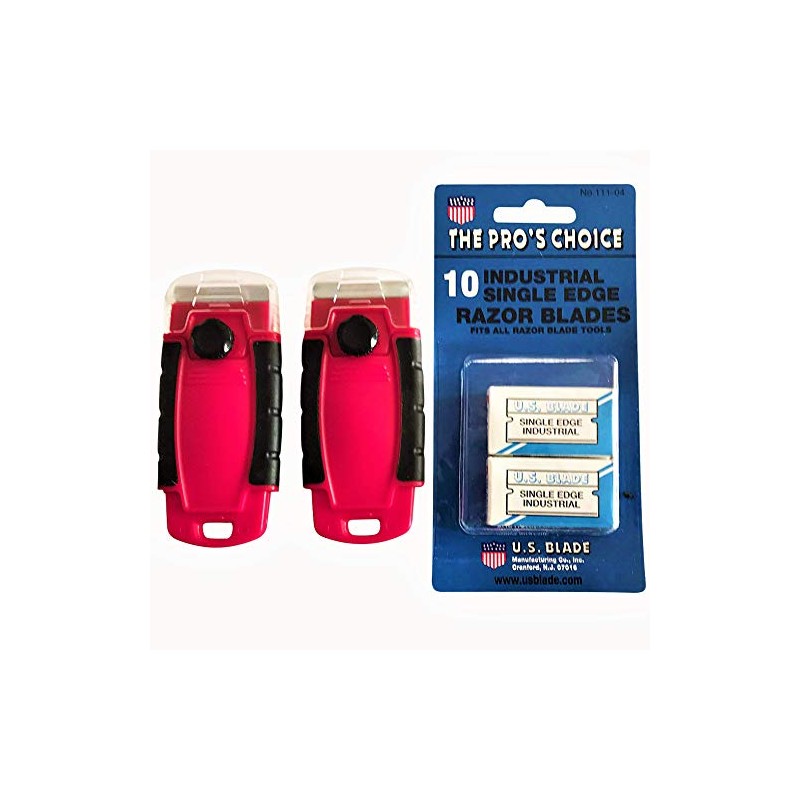 Razor Scraper Combo 2 Pack with 10 Razor Blades US