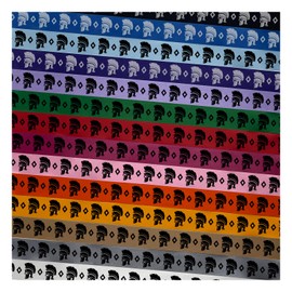 Ancient Greek Roman Spartan Helmet Satin Ribbon for Bows Gift Wrapping DIY Craft Projects - 3 Yards - Orange Ribbon/Black Printing - 1 Inch Width