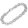 NKlaus Bracelet 925 Sterling Silver 22 cm Wide Anchor Chain
