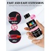 EBANKU 100PCS Nail Dual Forms Tips with 75ml Slip Solution,