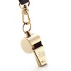 HUTOU Whistle, Brass Coach Sports Whistle with Lanyard, Loud Crisp