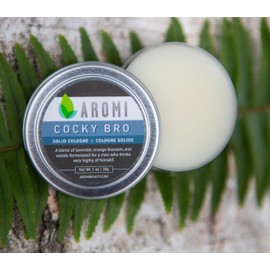 Aromi Solid Cologne | Vegan and Cruelty-free Fragrance, Men's Gift, Travel, Alcohol-Free, Concentrated, Wax-Based Scent, Father's Day Gift (Cocky Bro)