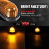 Partsam Amber Teardrop Cab Light 9LED Cab Marker Light 5pcs
