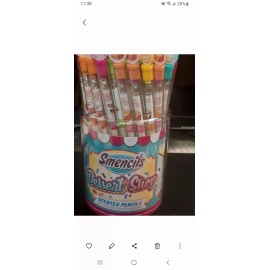 Scentco Graphite Smencils Cylinder - HB #2 Scented Pencils, 50 Count, Gifts for Kids by