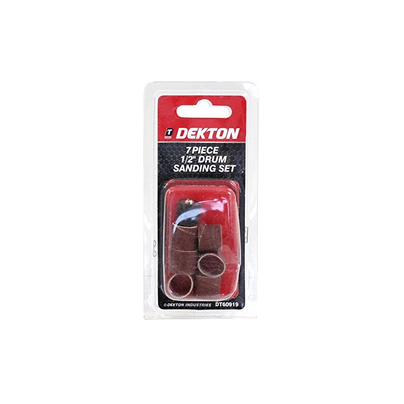 Dekton 7-Piece 1/2" Drum Sanding Set | Versatile Sanding Solution