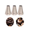 Extra Large Round Piping Nozzle,5/8" Big Plain Piping Tip for