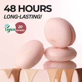 milktouch Cushion Foundation, 24H Flawless Skin, Radiant Shine, No Oxidation, Long-Lasting, Non-Creasing, 60% Hydrating Skincare Infused Korean, Stocking Stuffers, Christmas Gifts (27N Chai)