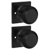 goldenwarm Black Half Dummy Door Knobs, Single Side Door Handles