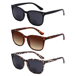 Yogo Vision Bifocal Reading Sunglasses for Men and Women-Classic, Retro Style UV400 Sun Protection Outdoors Readers Eyewear +2.25