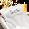 Bath Pillow, Bathtub Pillow with Anti-Slip Suction Cups, 4D Mesh