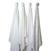 SwaddleDesigns Cotton Muslin Swaddle Blankets, Set of 4, Goodnight Starshine