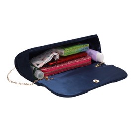 Swankyswans Women's Louise Clutch Bag, Navy Blue, One Size