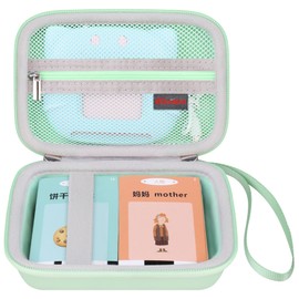 Kids Toddler Talking Flash Cards Learning Toys Carrying Case for Kuovei/QuTZ/Startcan/Aullsaty/KOKODI/Fibevon Speech Therapy Autism Sensory Toys, Montessori Educational Cards Organizer Bag,Green