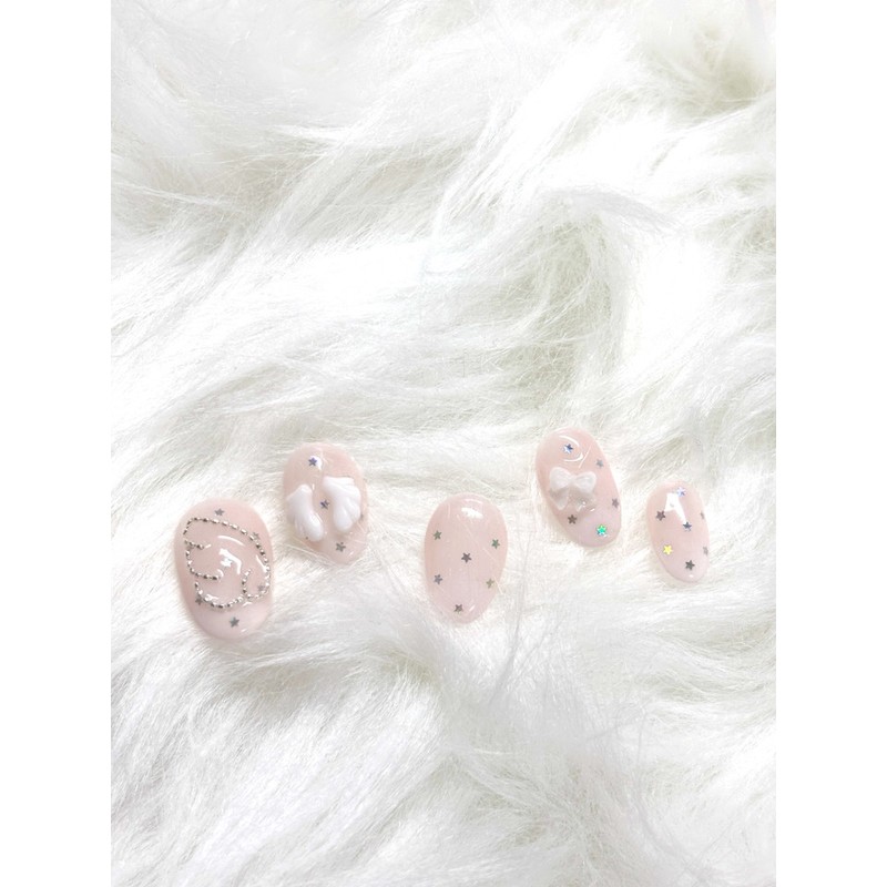 Lovely Angel Nail Tips - Stiletto / 러블리 엔젤 네일팁