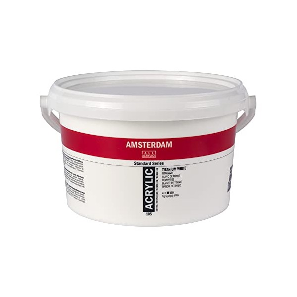 Amsterdam Standard Series Acrylic Bucket 2500 ml Titanium white 105