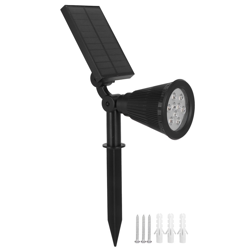 9LED Chips Solar Spotlights LED Solar Landscape Lights for Outdoor