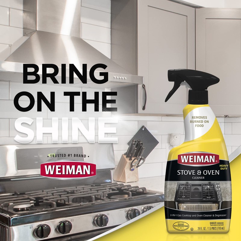 Weiman Heavy Duty Stove and Oven Cleaner and Degreaser for