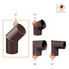 INEFA Rain Pipe Elbow 45 Degrees for Downpipe, PVC DN100