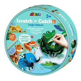 Create My Own Fishing Game | Jungle Animal | Traditional Fishing Game Combined with Scratch Art | for Kids Ages 3+