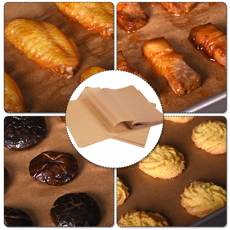Parchment Paper Sheets for Baking, 100 Pcs Non Stick Baking