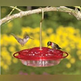 ASPECTS LITTLE FANCY HUMMZINGER HUMMINGBIRD FEEDER BUILT IN MOAT MADE IN USA 382