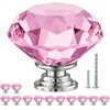 POZEAN Crystal Drawer Knobs 30 Pack, 1-9/16 inch Cabinet Knobs