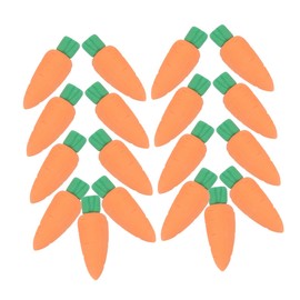 FELTECHELECTR 50Pcs Carrot Erasers Miniature Vegetable Pencil Erasers for Boy Girl Fun Stationery Supplies Creative Novelty Erasers for Classroom Rewards and Easter Party Favors