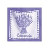 Coucke French Cotton Square Terry Towel, Lavande Lavande, 20-Inches by