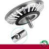 Schläfer 439720 Sink Strainer 3.5 Inches for Eccentric 83 mm