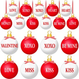 Valentine's Day Wood Ornaments Valentines Ball Ornaments Tree Hanging Decorations Love Heart Gnome Cutouts Valentines Day Welcome Hello Spring Galentine's Day Home Party Decor Supplies Hanging Craft