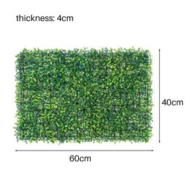 Artificial Grass Wall Panels, Faux Green Wall Panels for Interior Wall, 15.74 * 23.62inch Green Wall Decor Greenery Wall for Indoor Outdoor, Garden Fences Greenery Backdrop (Deep