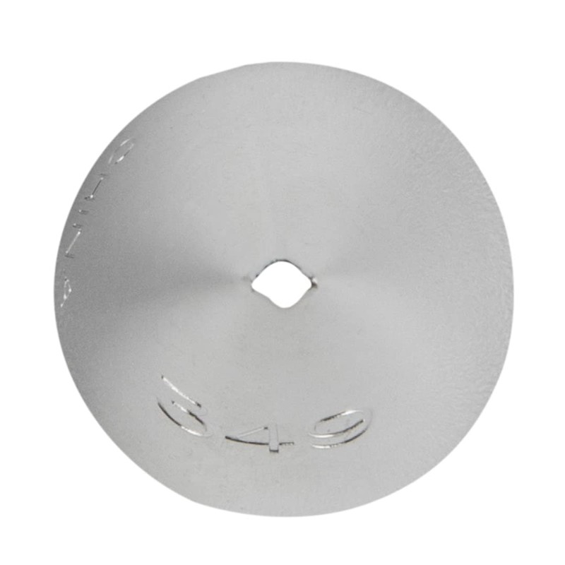 Pastry Tek Stainless Steel #349/352S Leaf Piping Tip - 3/4"