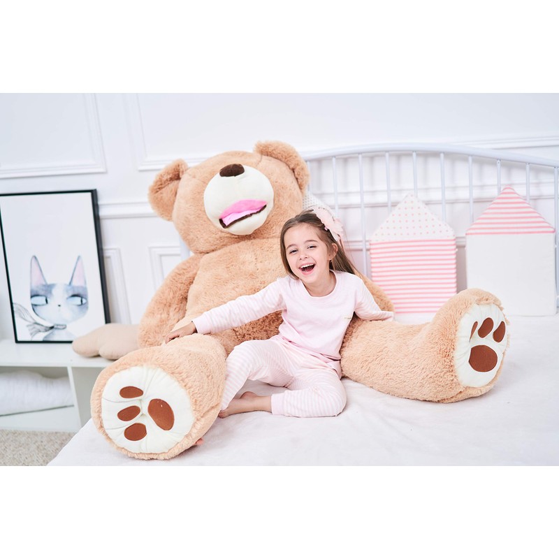 IKASA Giant Teddy Bear Plush Toy Stuffed Animals (Brown, 63