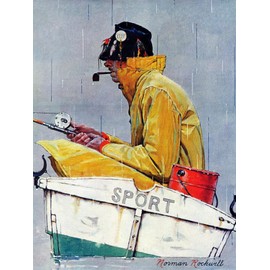ART.COM Wall Art Prints Sport, April 29,1939 by Norman Rockwell, Figurative Decor, 12" x 16"