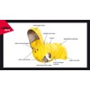 Rukka Pets Stream Raincoat for Dogs Yellow 70