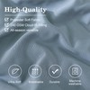 Monbix Full Comforter Set - 7 Pieces Dusty Blue Bed