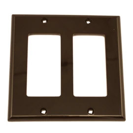 Leviton 80409-N - Placa de pared para dispositivo Decora/GFCI, tamaño estándar, color café
