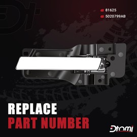 81625 Driver Side Interior Door Handle for Chrysler Dodge Ram 2008-2020