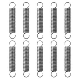 GUNGY Tension Springs with Hooks Stainless Steel Tension Spring 55 mm Outer Diameter 10 mm Wire Diameter 1.2 mm Maximum Tensile Force 3.16 kg 1.2 x 10 x 55 mm Pack of 10