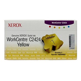 Genuine Xerox Yellow Solid Ink Sticks for The WorkCentre C2424 (3 pcs/Box), 108R00662