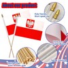 LoveVC 12Pcs 8×12 Inch Poland Ensign Flags Small Polish Eagle