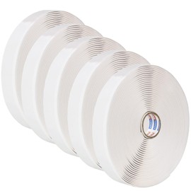 ADHES Premium Butyl Sealant Tape 3/4" x 30 'x 1/8", 5 Rolls White Butyl Rubber Sealant Tape for RVs, Vehicles, Marine and Home Repair – Ideal for Headlights, Windows, Doors, and Windshields